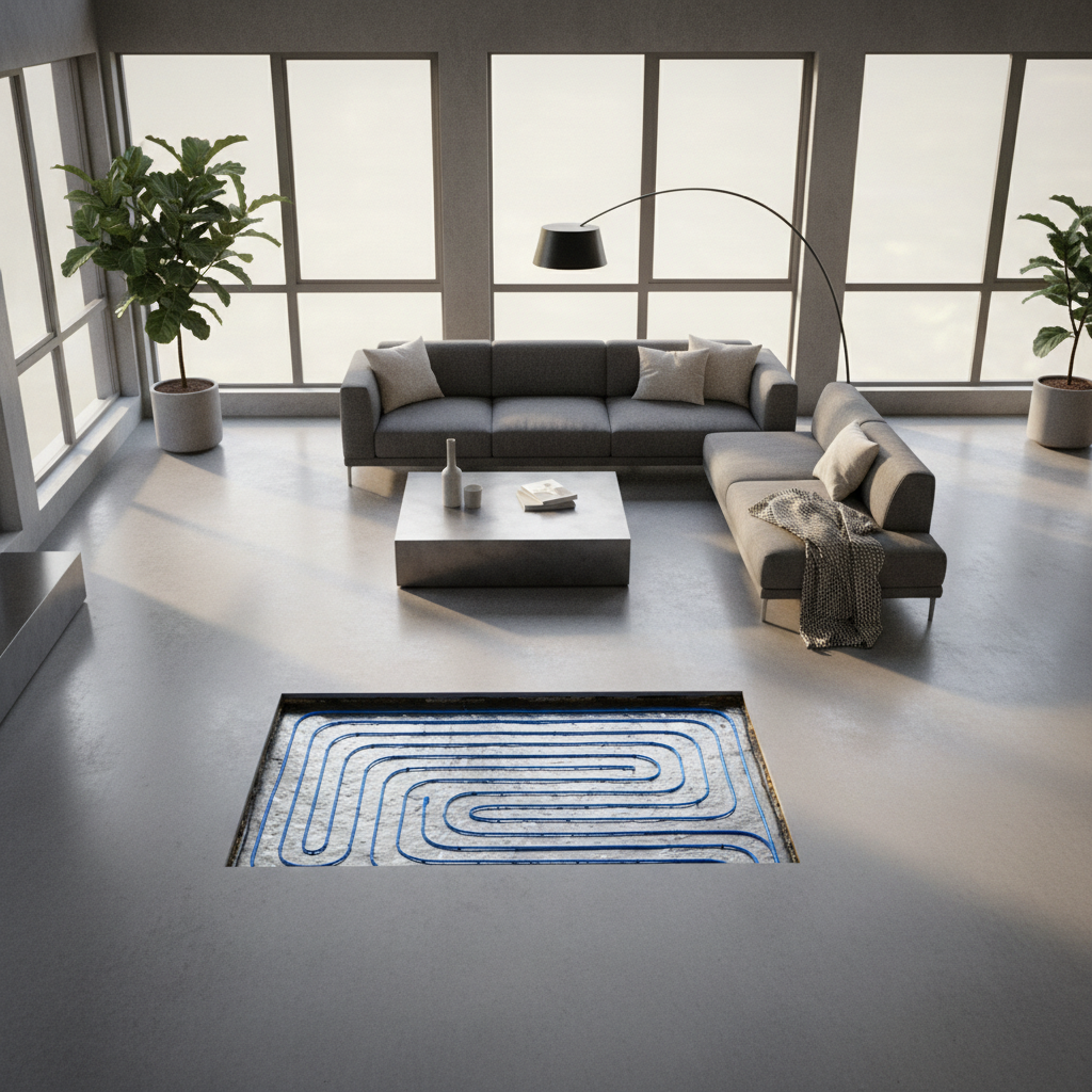 Betonvloer combineren met vloerverwarming: Maximale warmte en comfort - betonvloer met vloerverwarming
